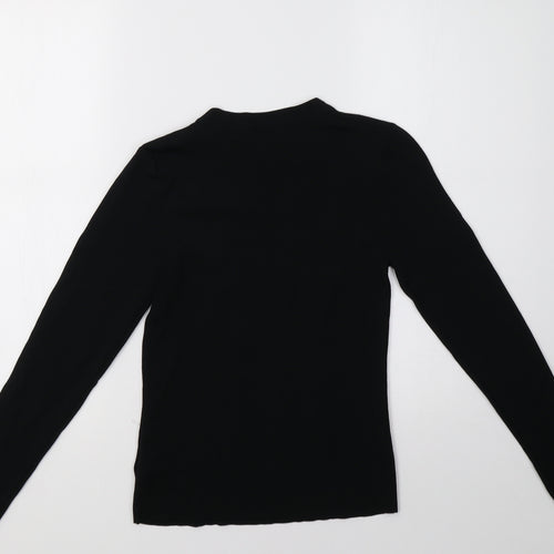 Warehouse Womens Black   Pullover Sweatshirt Size 12