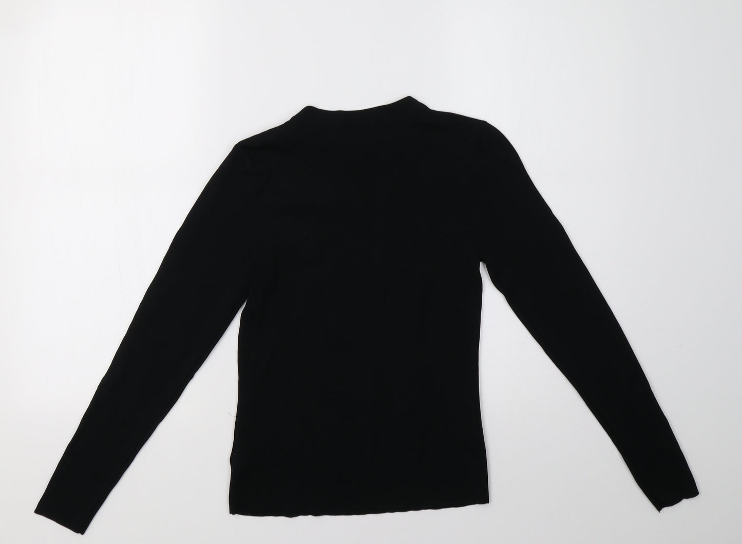 Warehouse Womens Black   Pullover Sweatshirt Size 12