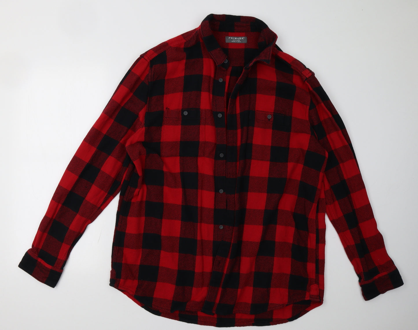 Primark Mens Red Check  Jacket  Size 2XL