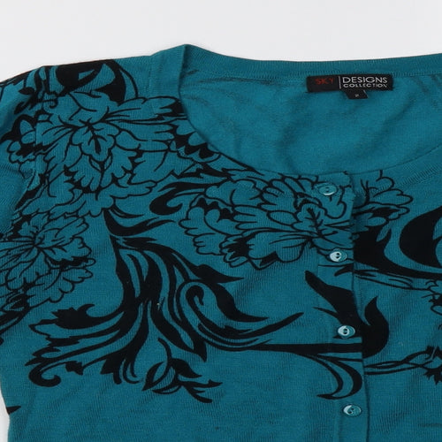 Sky Womens Blue   Cardigan Jumper Size 2