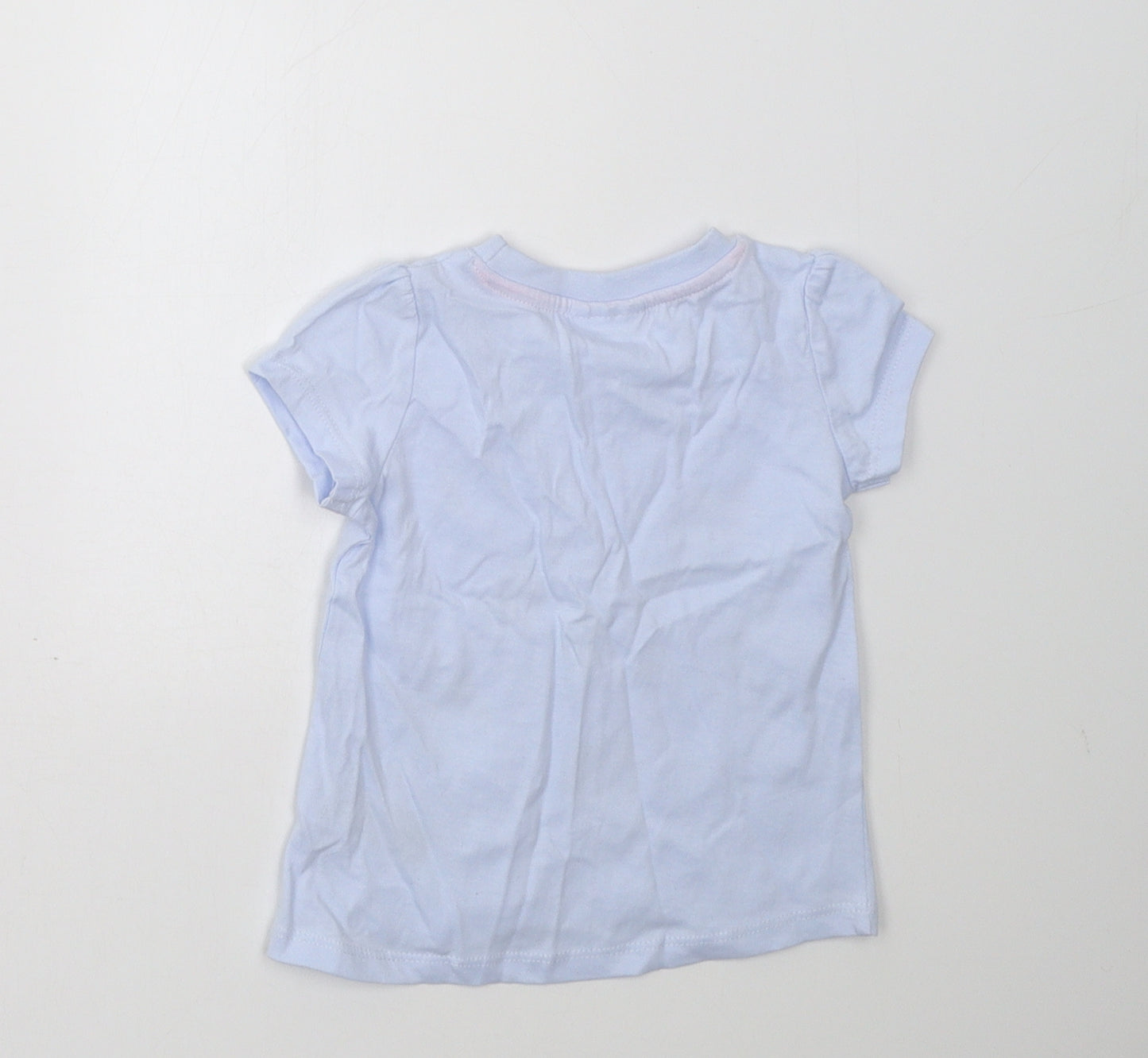 so cute Girls Blue   Basic T-Shirt Size 9-12 Months