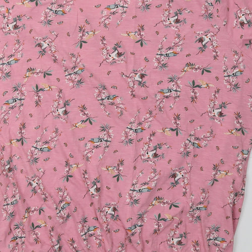 George Womens Pink Floral  Basic T-Shirt Size 20