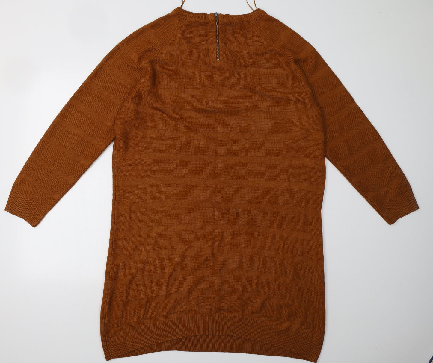 Sainsburys Womens Orange  Knit Jumper Dress  Size 18