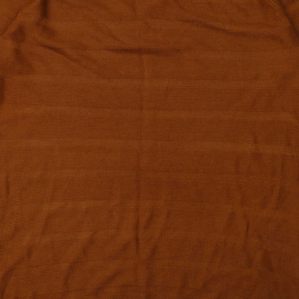 Sainsburys Womens Orange  Knit Jumper Dress  Size 18