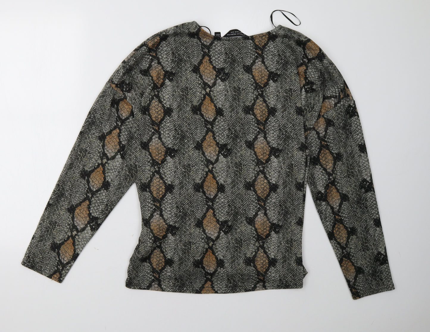 Dorothy Perkins Womens Green Animal Print  Pullover Sweatshirt Size 20