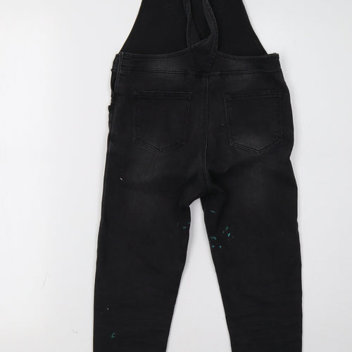 Primark Girls Black   Dungaree One-Piece Size 6-7 Years