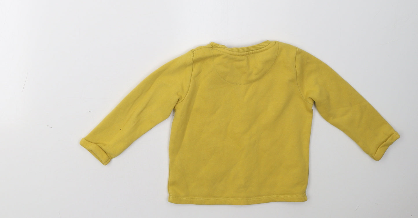 F&F Girls Yellow   Pullover Sweatshirt Size 2-3 Years