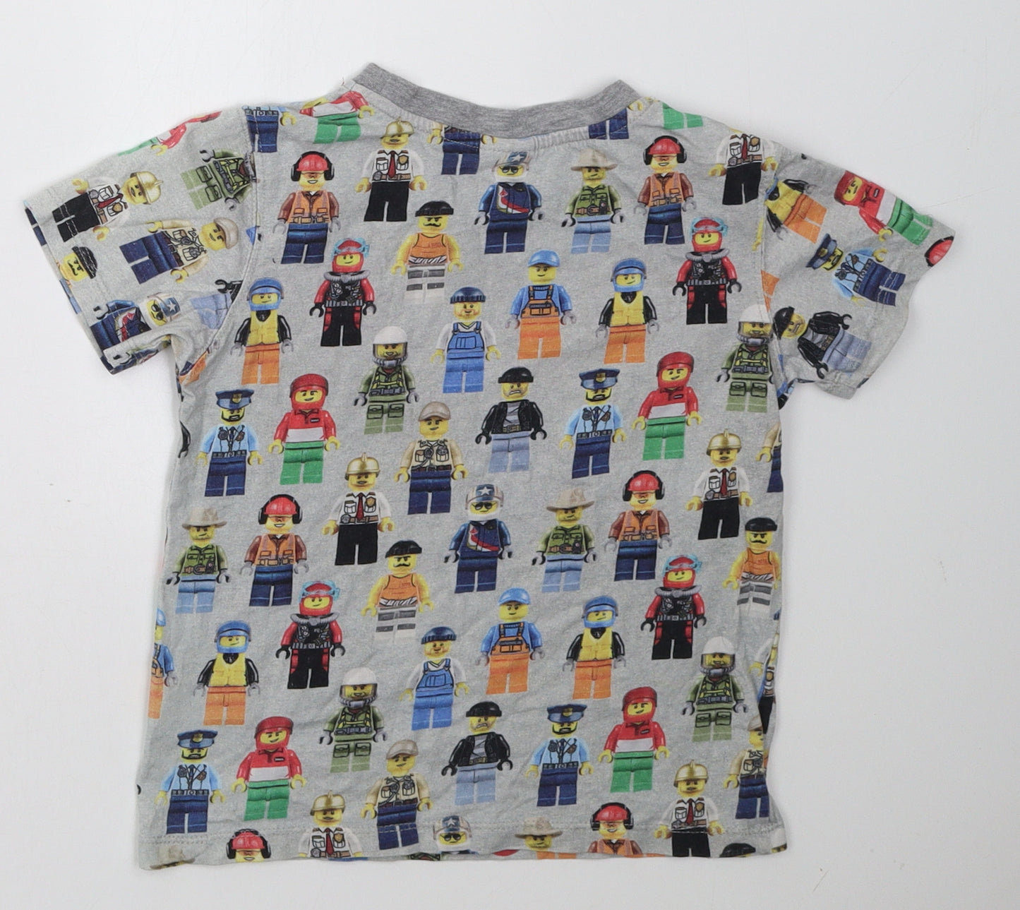 George Boys Grey Polka Dot  Basic T-Shirt Size 6-7 Years  - lego