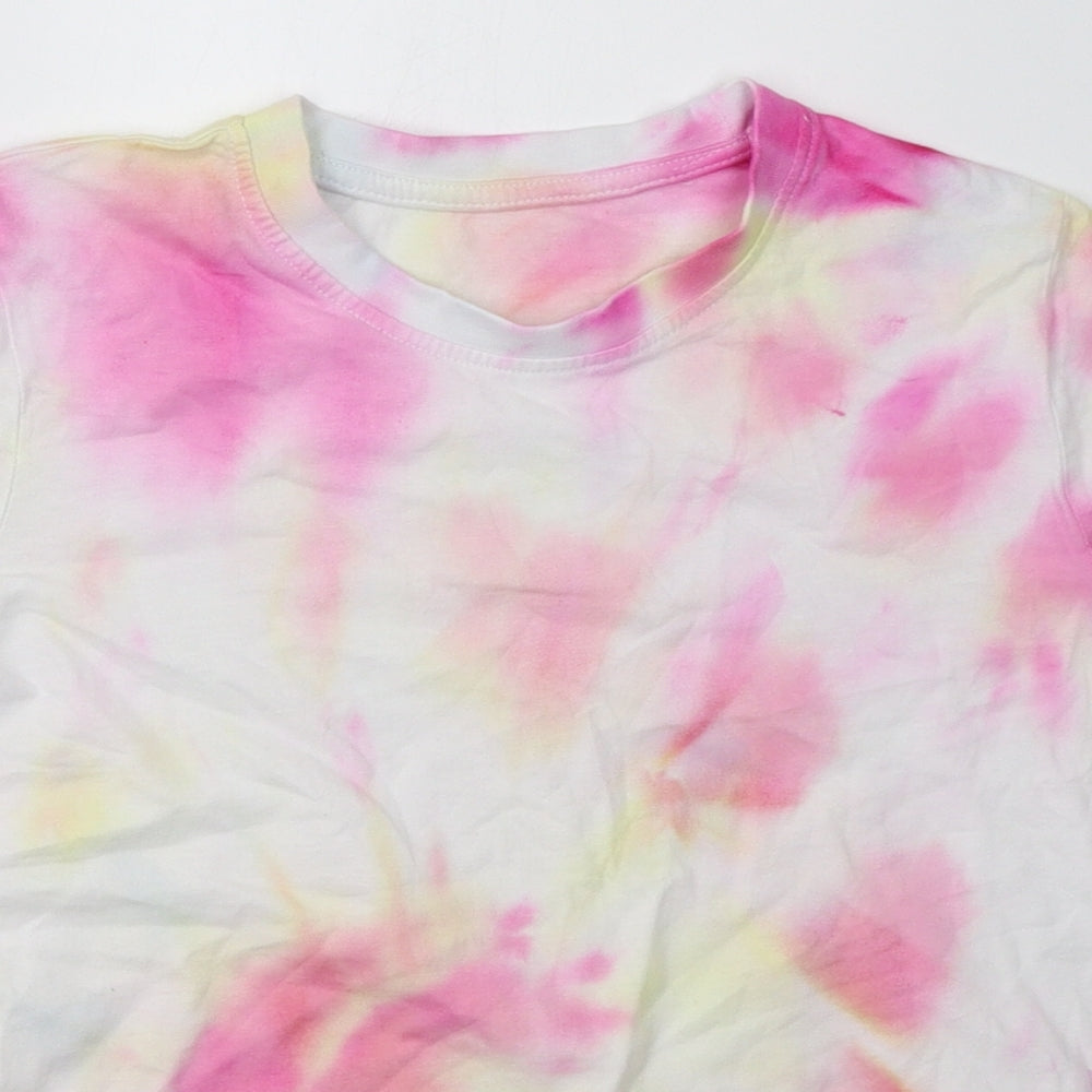 Lily & Dan Girls Pink   Basic T-Shirt Size 12 Years