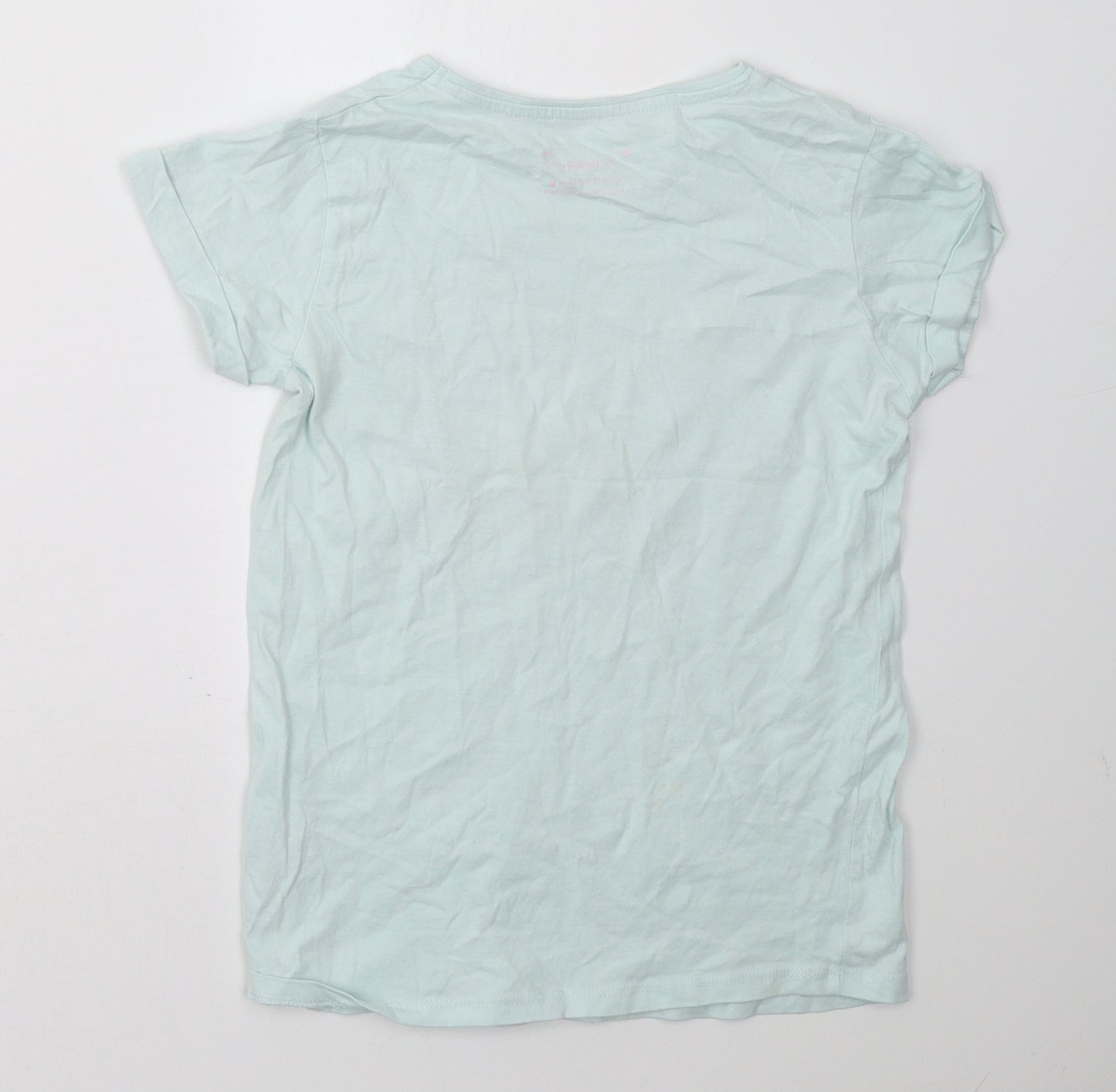 Primark Girls Green   Basic T-Shirt Size 10-11 Years