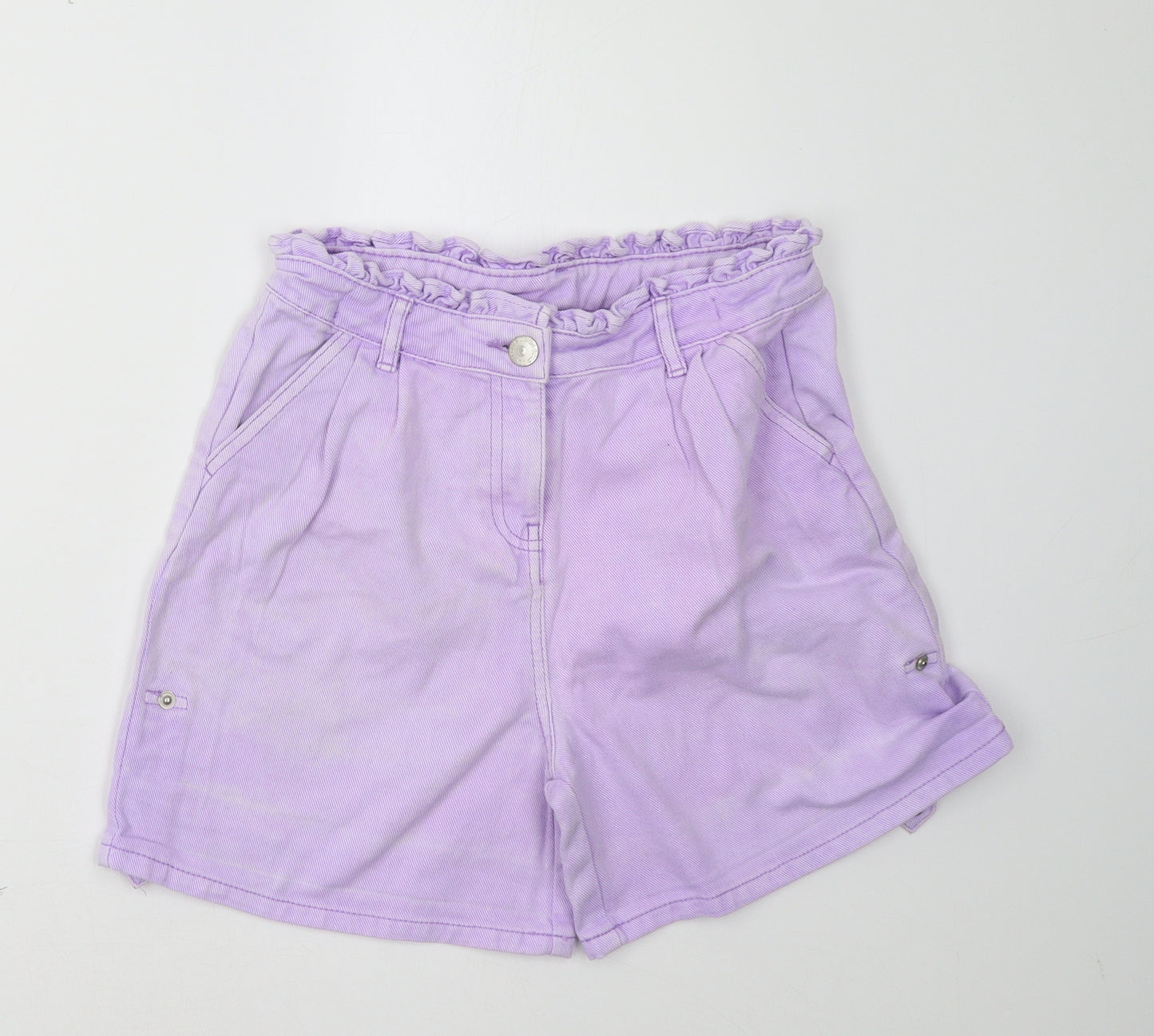 Matalan Girls Purple  Denim Bermuda Shorts Size 13 Years