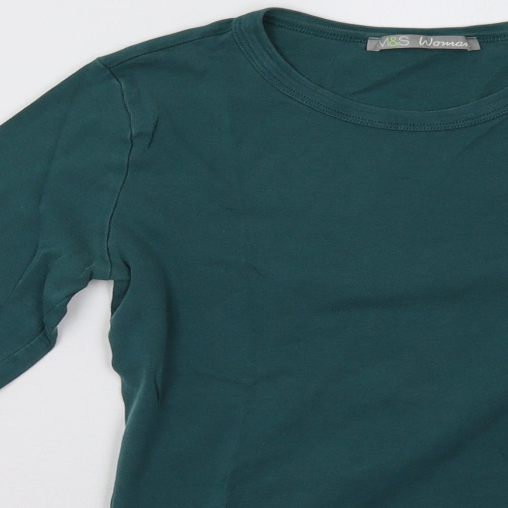 Marks and Spencer Womens Green   Pullover Sweatshirt Size 10