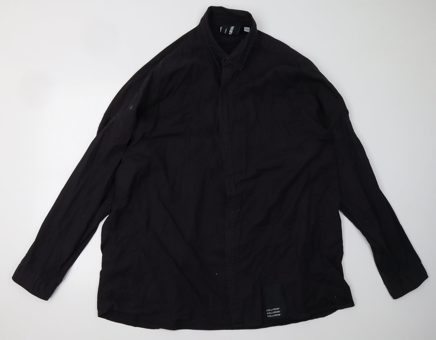 COLLUSION Mens Black   Jacket  Size XL