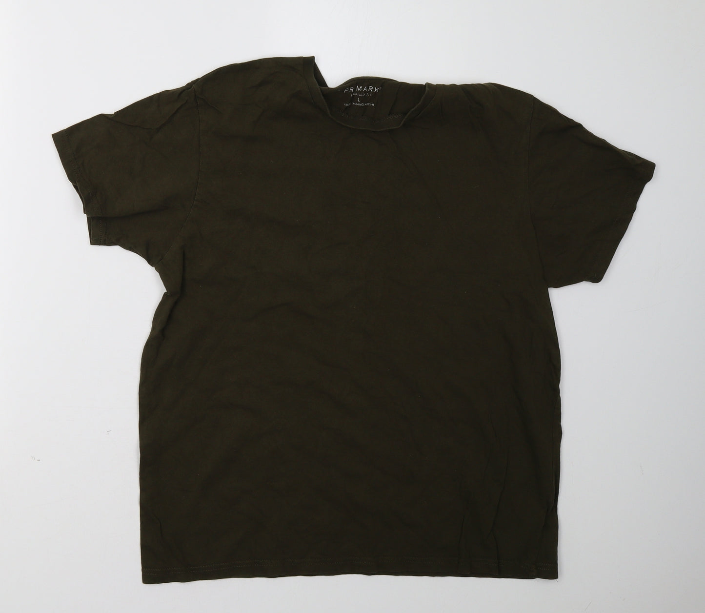 Primark Mens Green    T-Shirt Size L