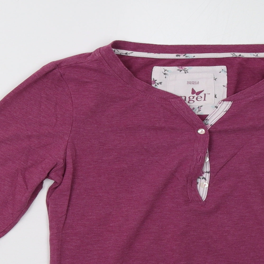 Marks and Spencer Womens Purple   Pullover Sweatshirt Size 2XS