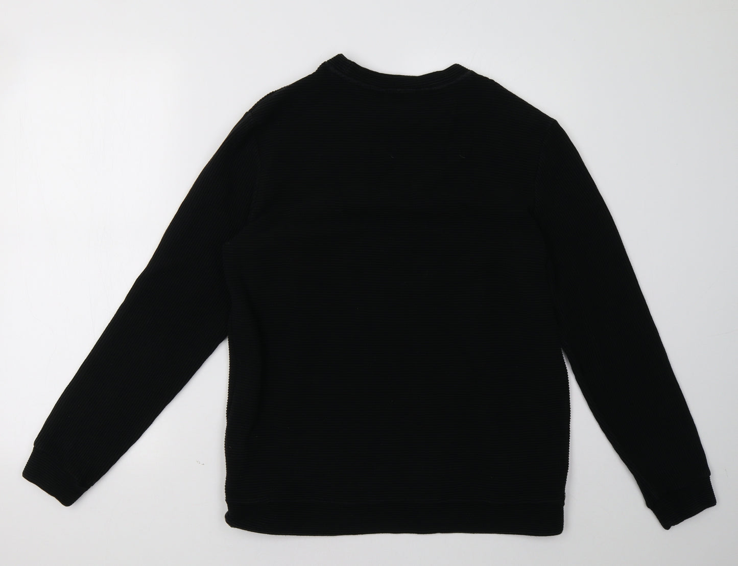 Bershka Mens Black   Pullover Sweatshirt Size M