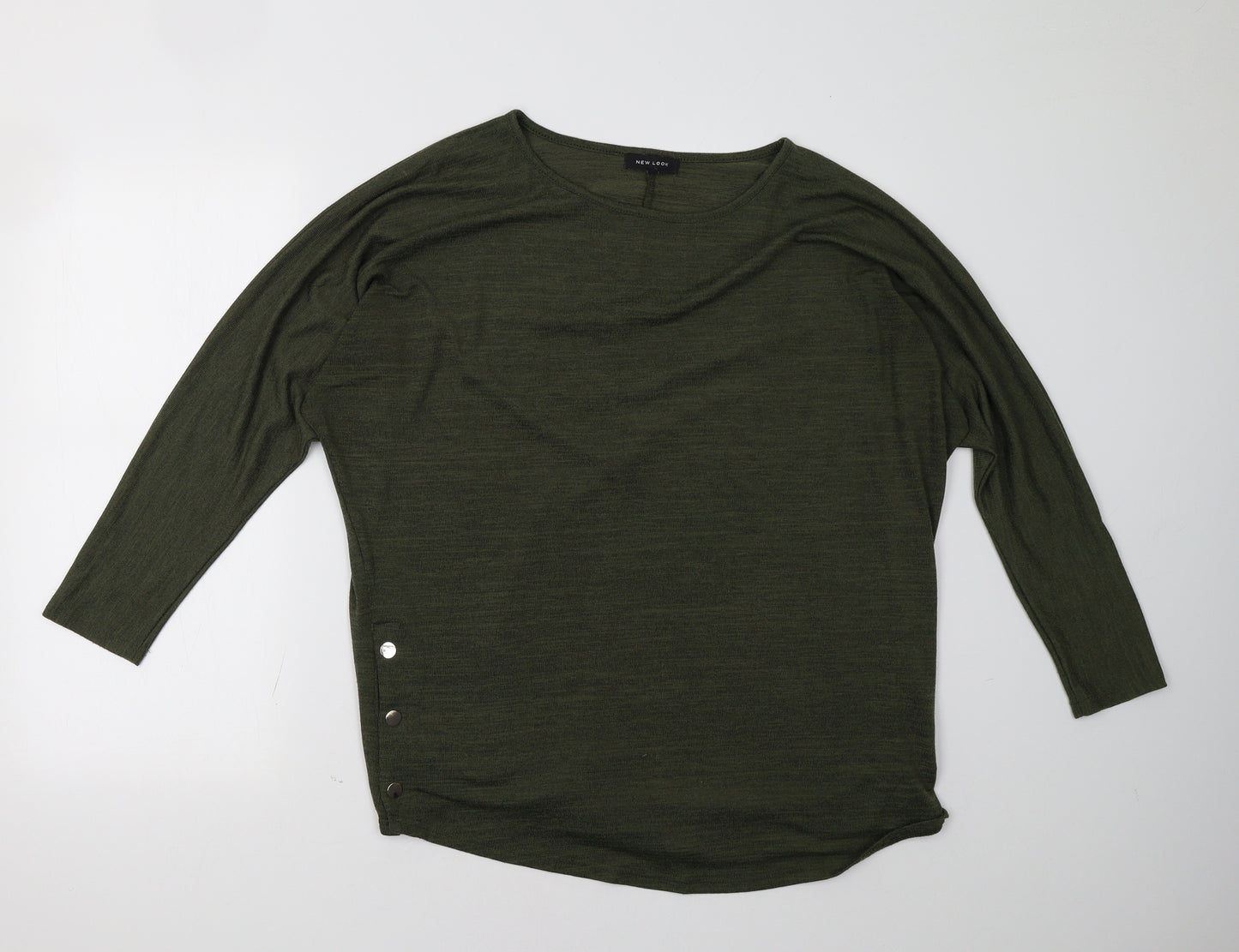 New Look Womens Green   Pullover Sweatshirt Size L