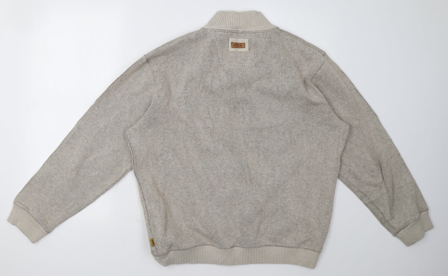 Maine Mens Beige   Pullover Sweatshirt Size L