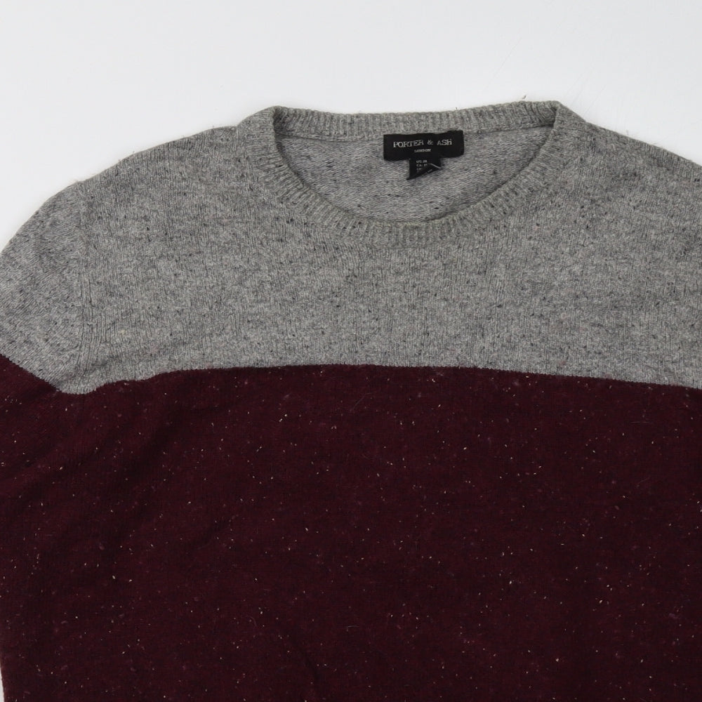 porter & ash Mens Red   Pullover Sweatshirt Size M