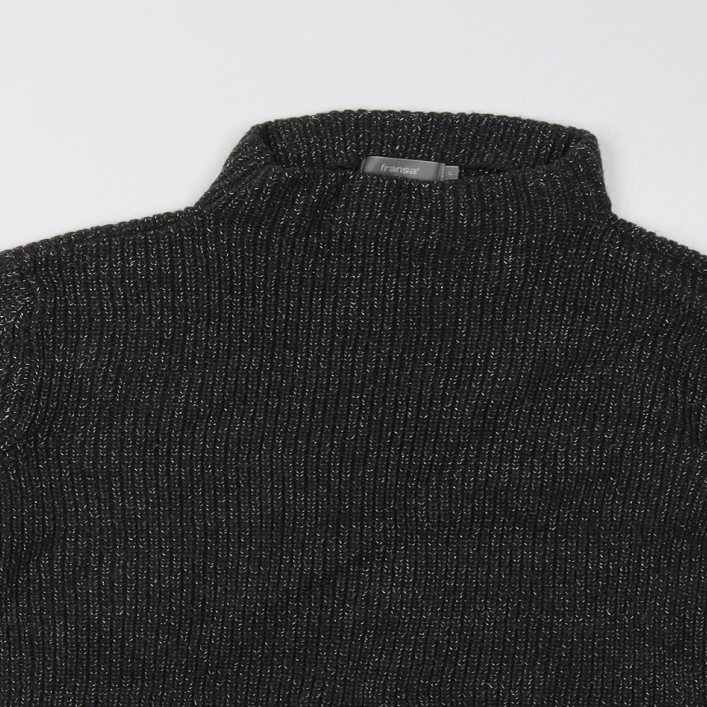 fransa Womens Grey   Pullover Sweatshirt Size L