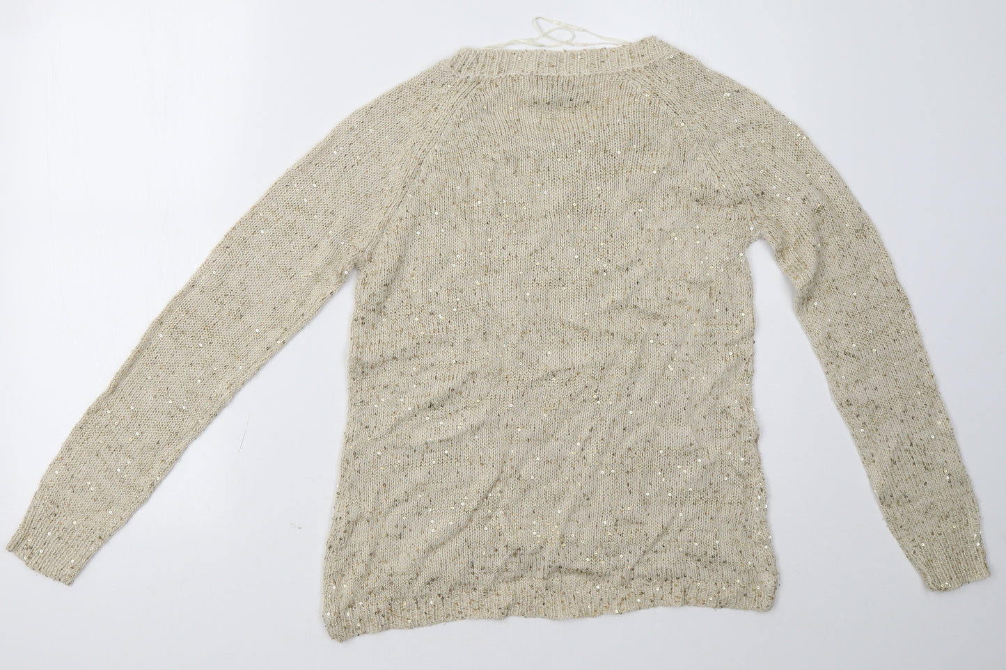 Apricot Womens Beige   Pullover Sweatshirt Size 12