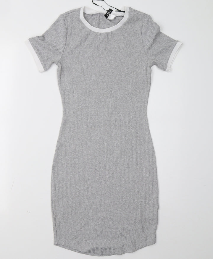 H&M Womens Grey Bodycon Size 4