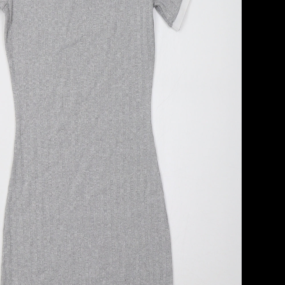 H&M Womens Grey   Bodycon  Size 4