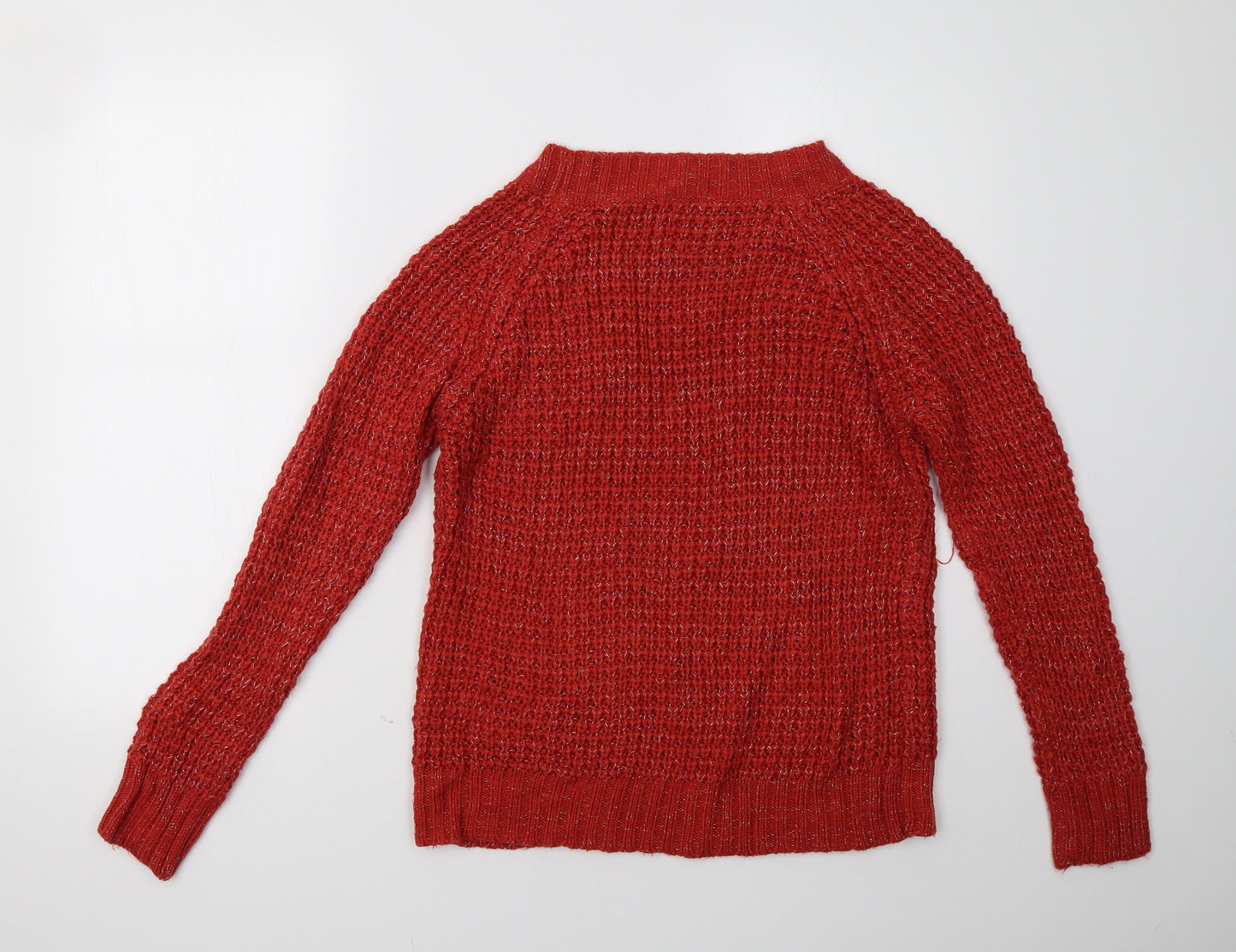 Peacocks Womens Red   Pullover Sweatshirt Size 10