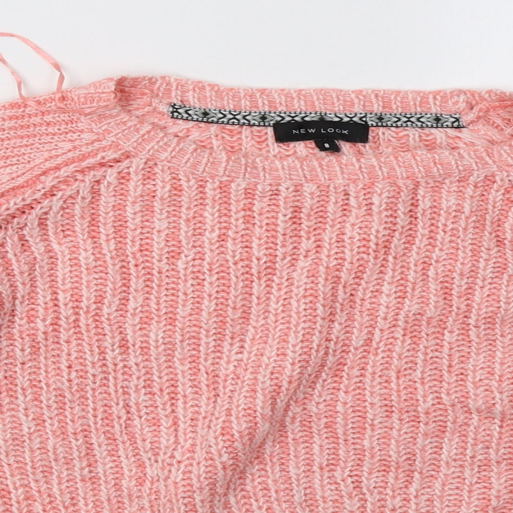 New Look Womens Pink   Pullover Sweatshirt Size 8