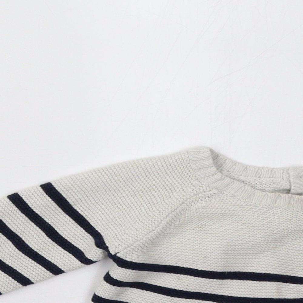 Primark Girls Blue Striped  Pullover Jumper Size 18-24 Months