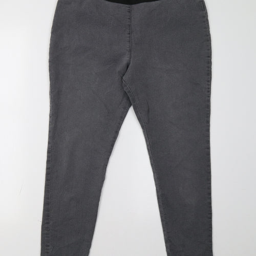 Marks and Spencer Womens Grey   Jegging Trousers Size 14 L28 in