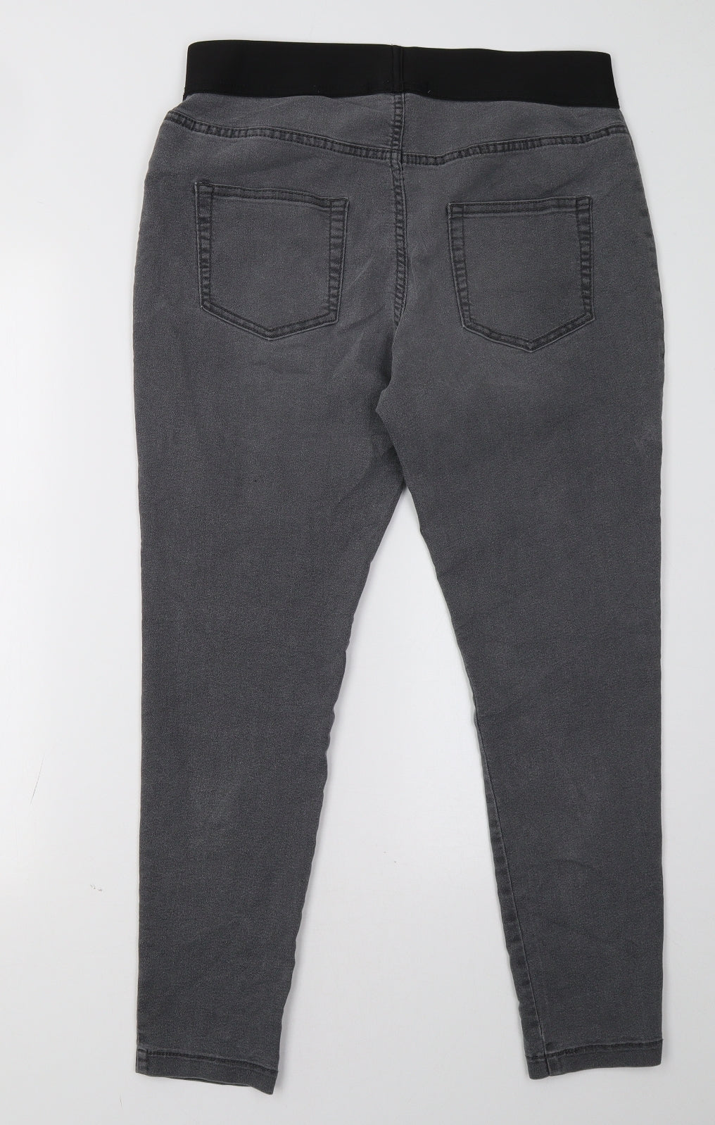 Marks and Spencer Womens Grey   Jegging Trousers Size 14 L28 in
