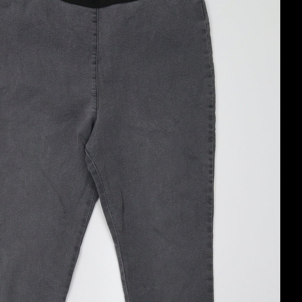 Marks and Spencer Womens Grey   Jegging Trousers Size 14 L28 in