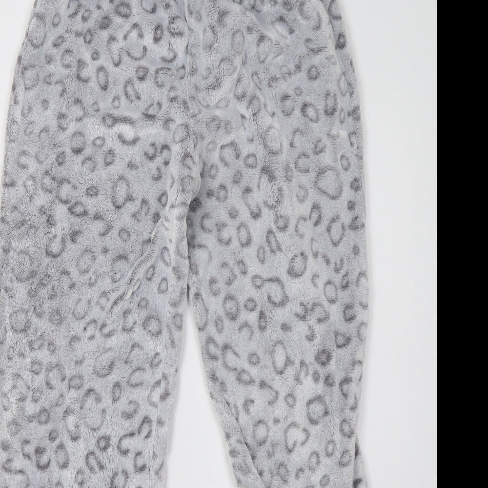 BM Womens Grey Animal Print   Pyjama Pants Size 14