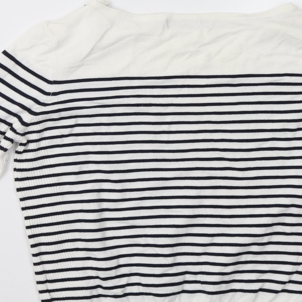 Debenhams Womens Blue Striped  Pullover Sweatshirt Size 14