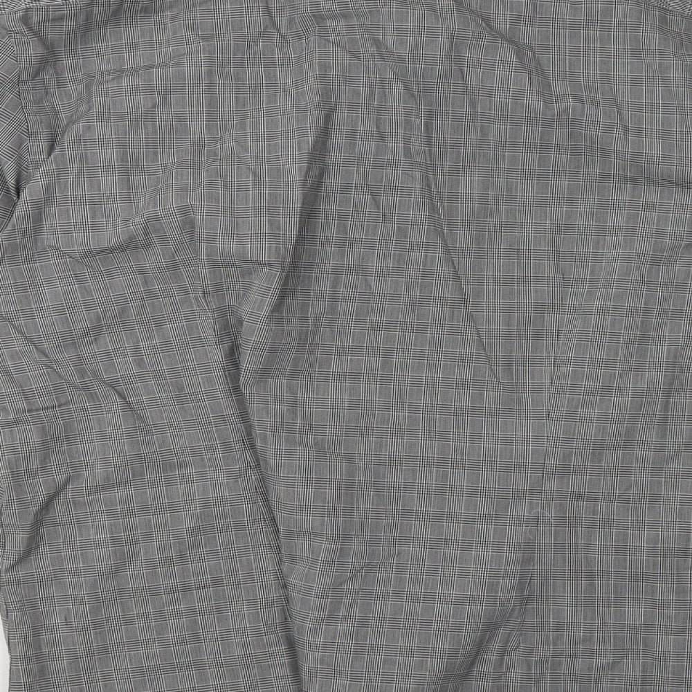 George Mens Grey Check   Polo Size 17