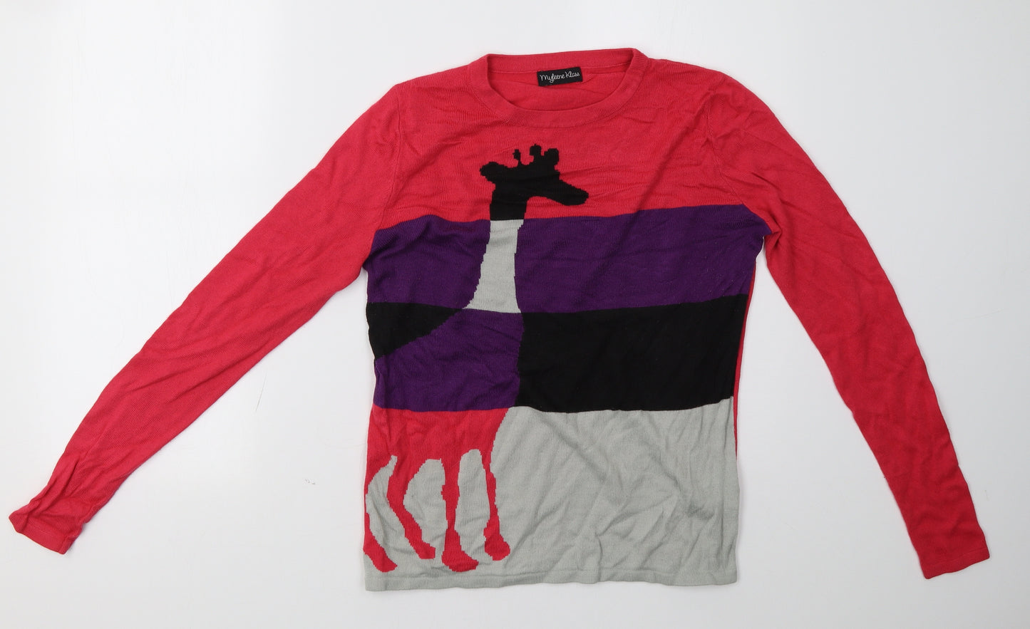 myleene klass Womens Pink Striped  Pullover Sweatshirt Size 10