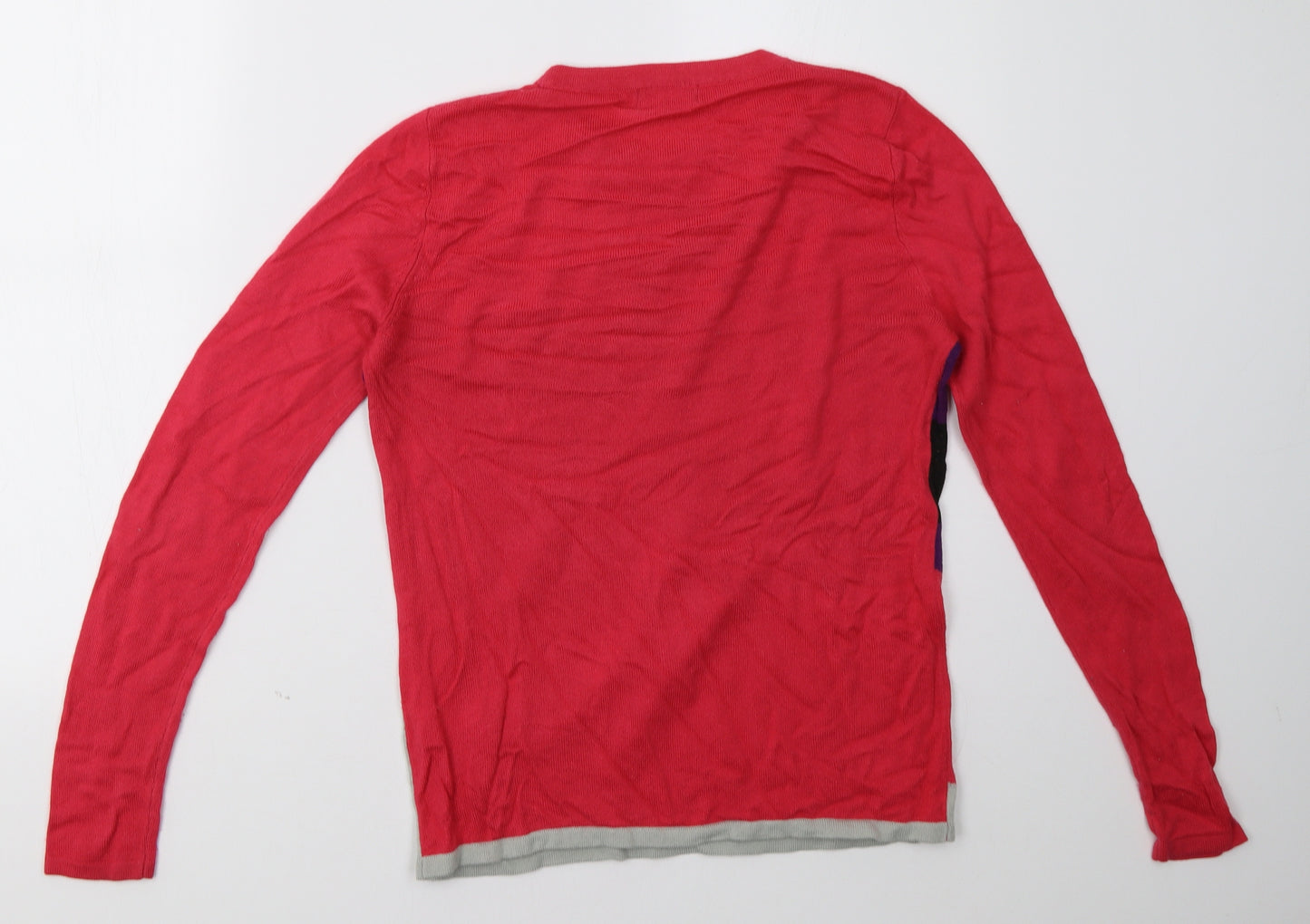 myleene klass Womens Pink Striped  Pullover Sweatshirt Size 10