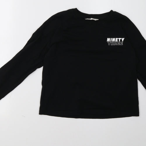 H&M Girls Black   Pullover Sweatshirt Size 12 Years