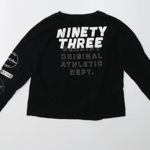 H&M Girls Black   Pullover Sweatshirt Size 12 Years