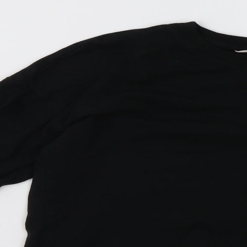 H&M Girls Black   Pullover Sweatshirt Size 12 Years
