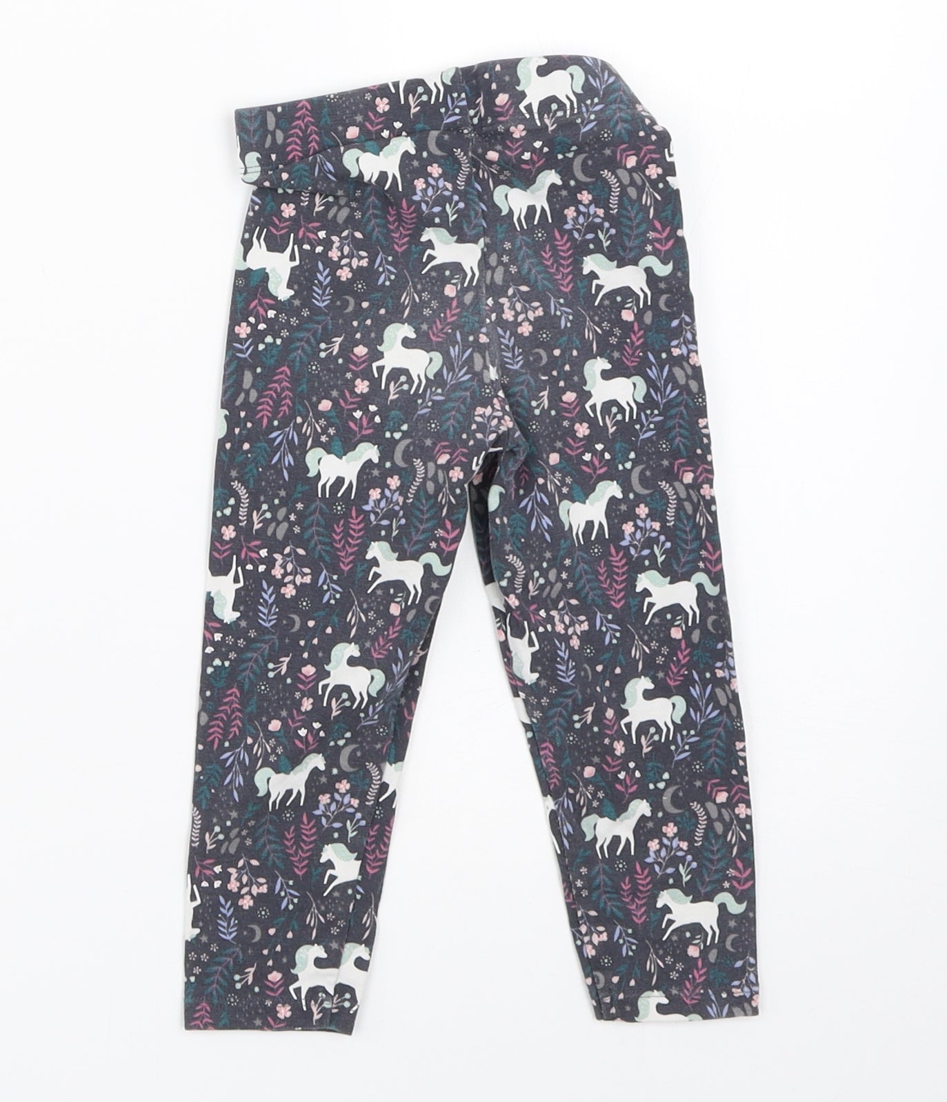 Nutmeg Girls Grey   Capri Leggings Size 18-24 Months
