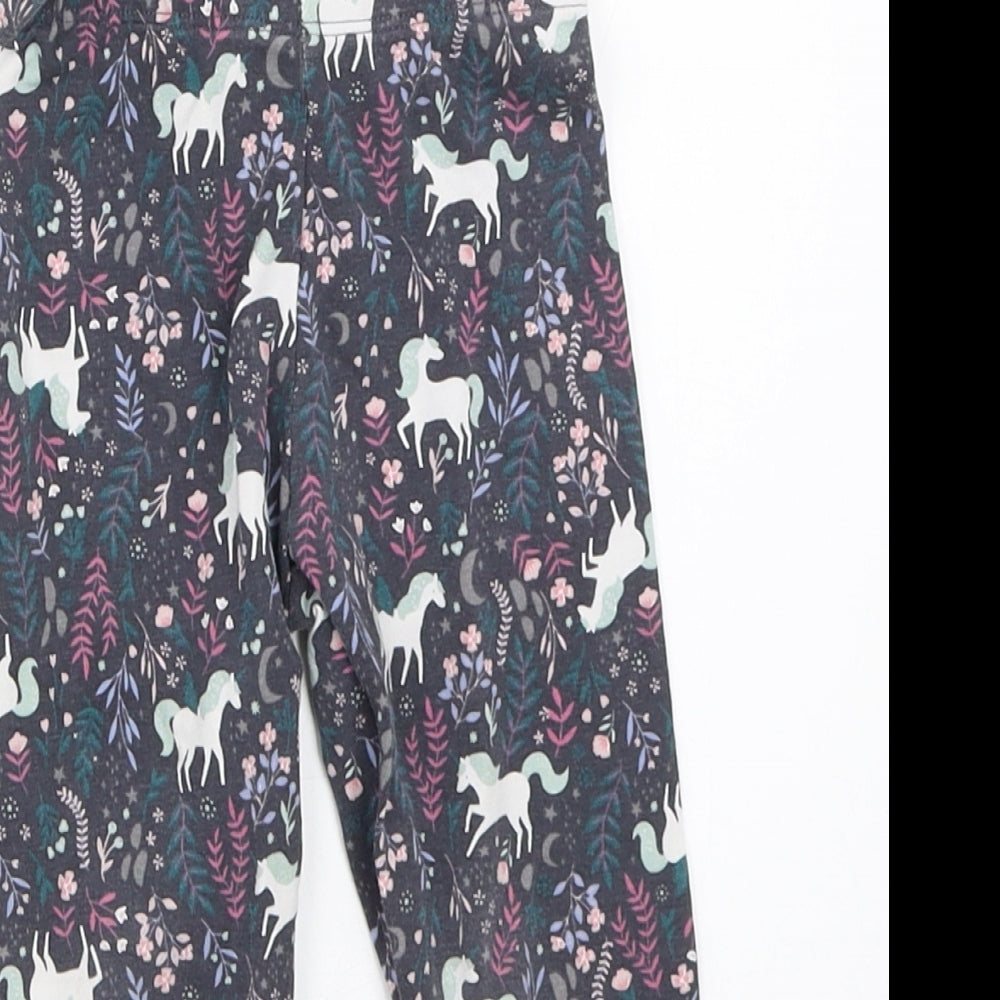 Nutmeg Girls Grey   Capri Leggings Size 18-24 Months