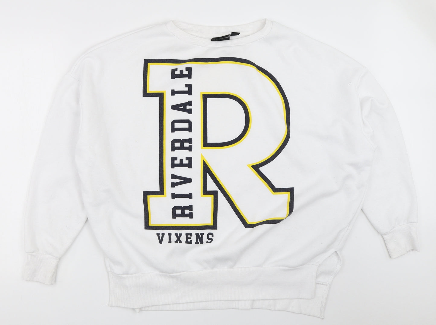 Primark Mens White   Pullover Sweatshirt Size L