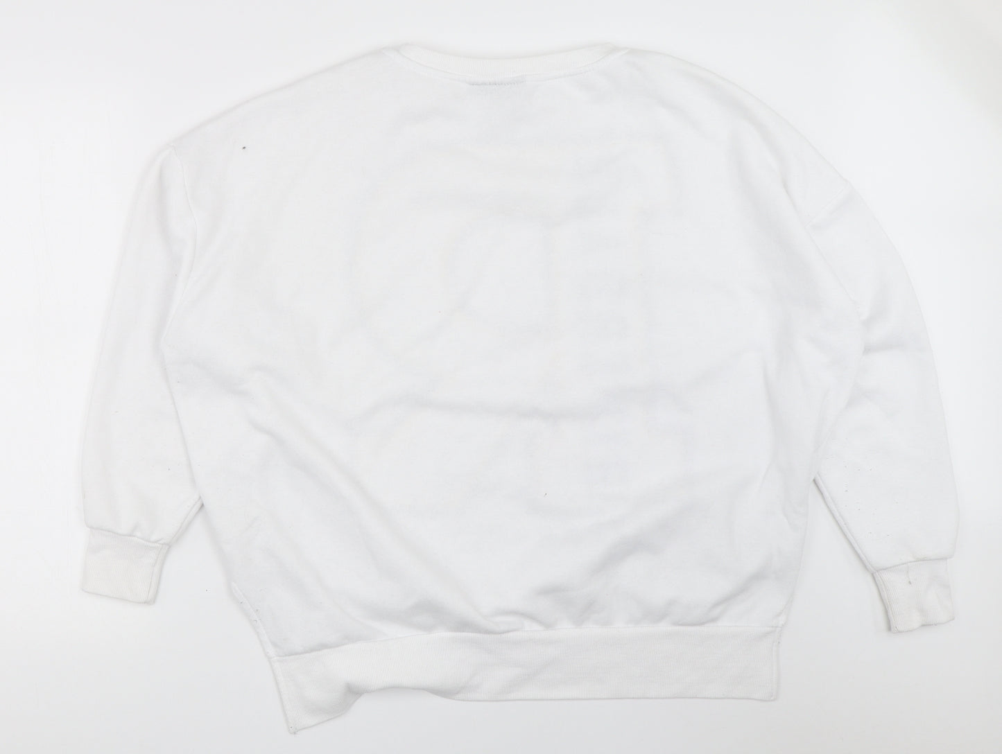 Primark Mens White   Pullover Sweatshirt Size L
