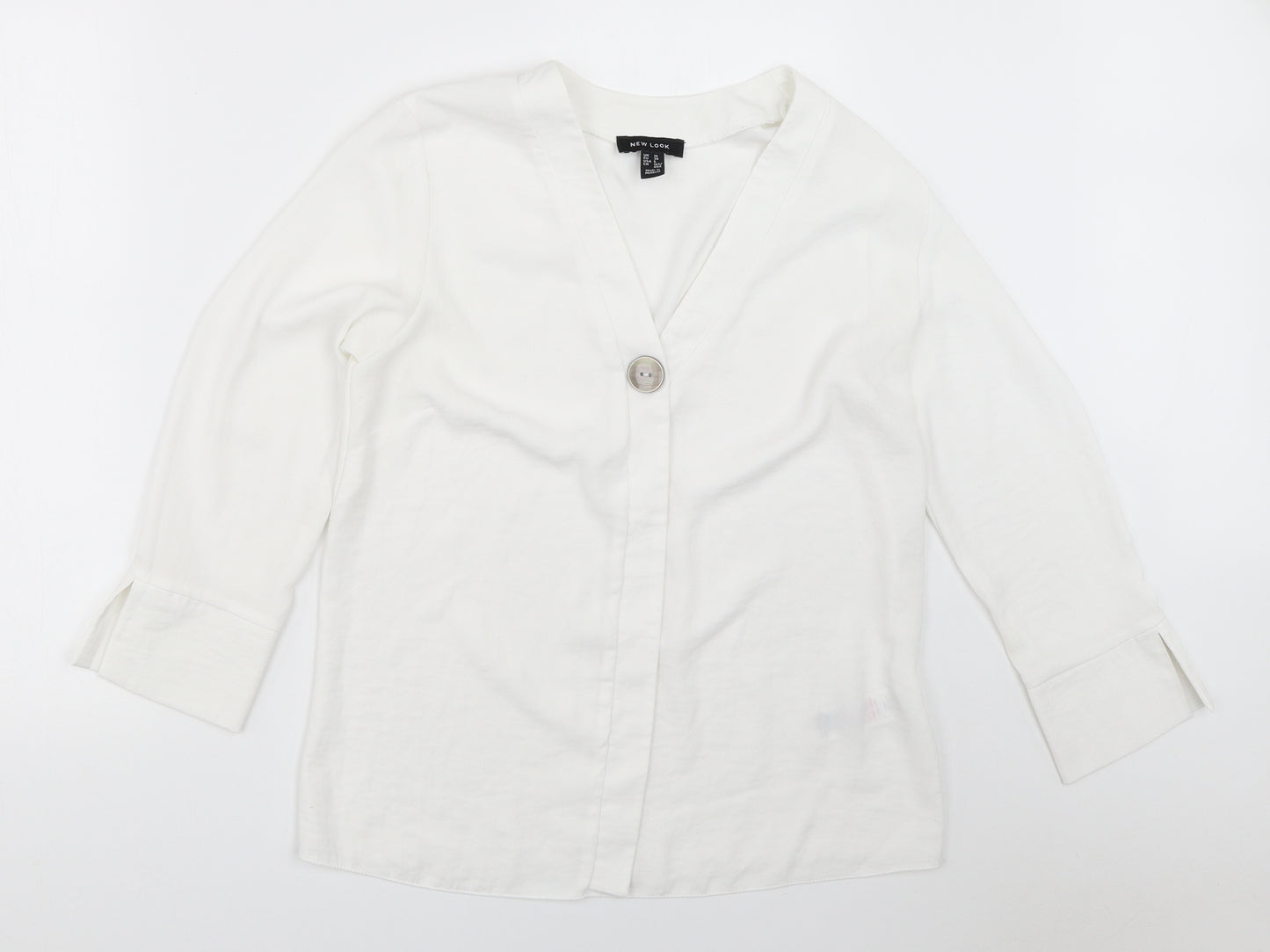 New Look Womens White   Basic Blouse Size 10
