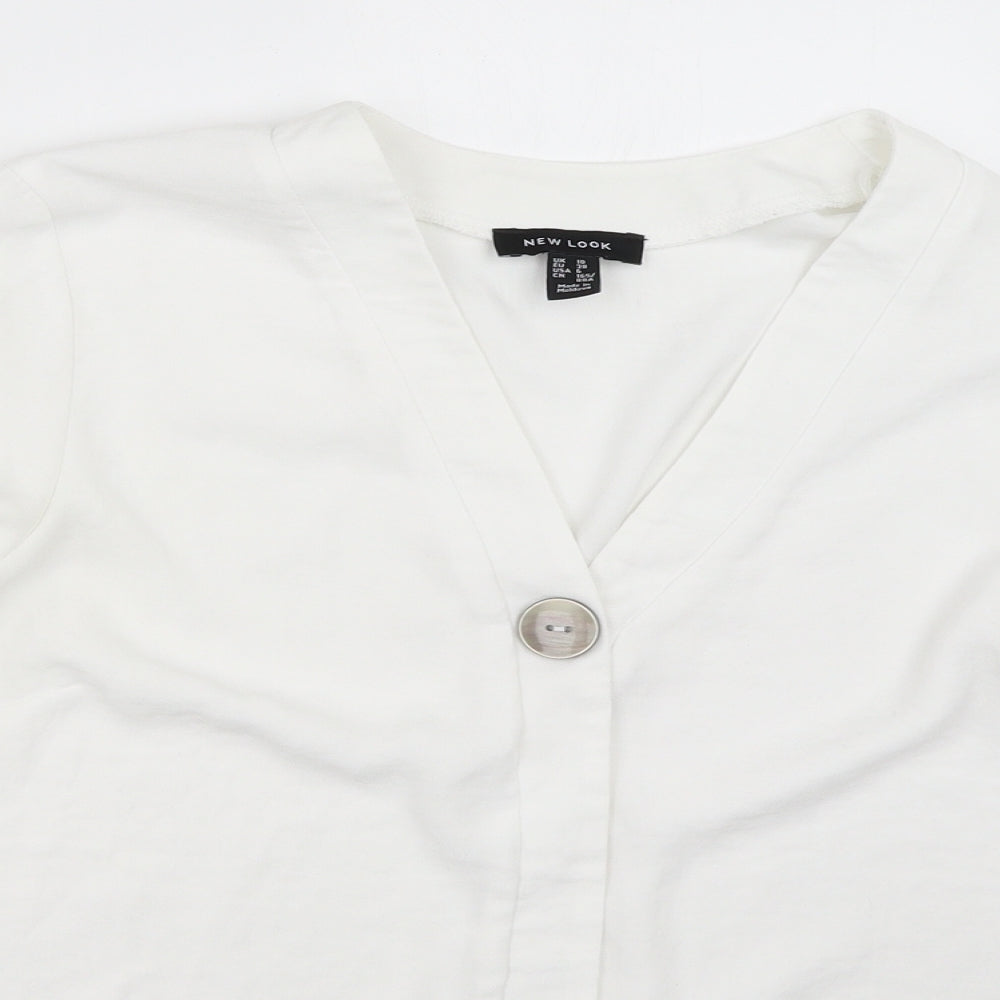 New Look Womens White   Basic Blouse Size 10