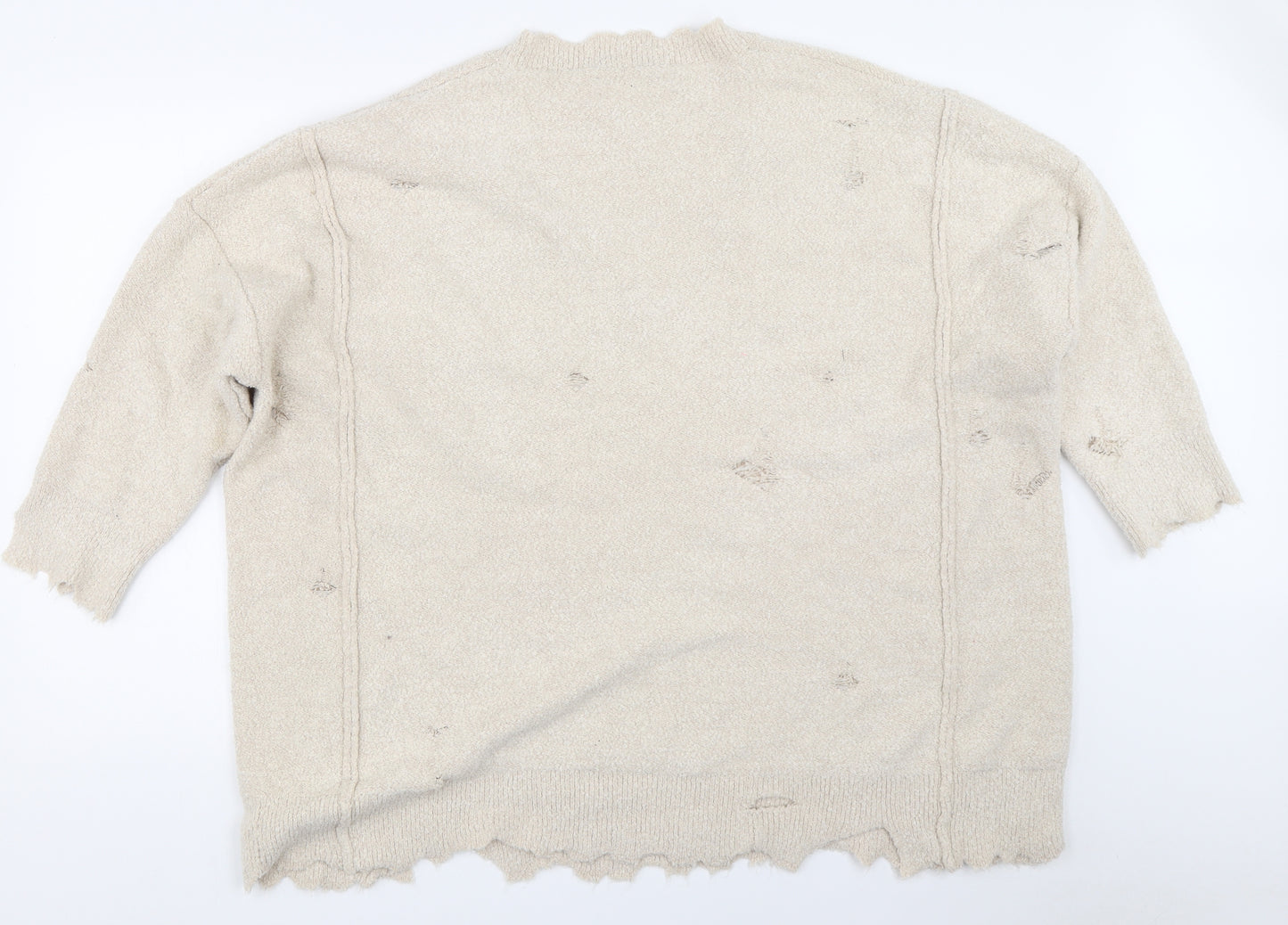 Zara Womens Beige   Pullover Jumper Size S