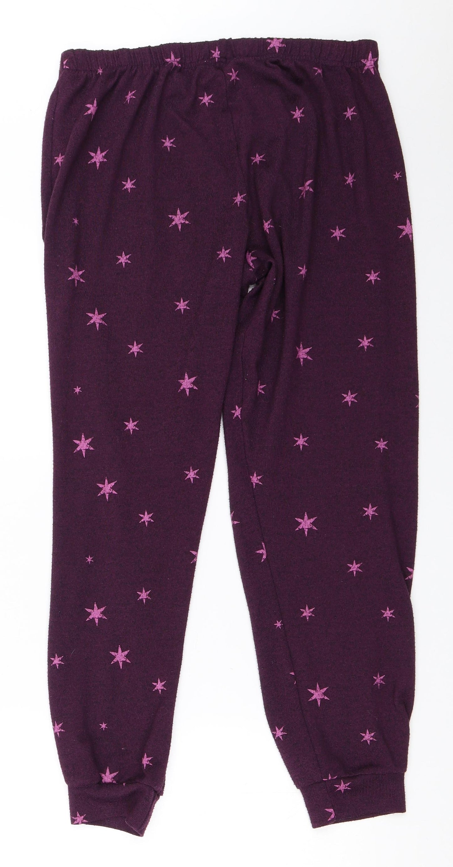 George Womens Purple Solid  Top Pyjama Pants Size 12  - harry potter