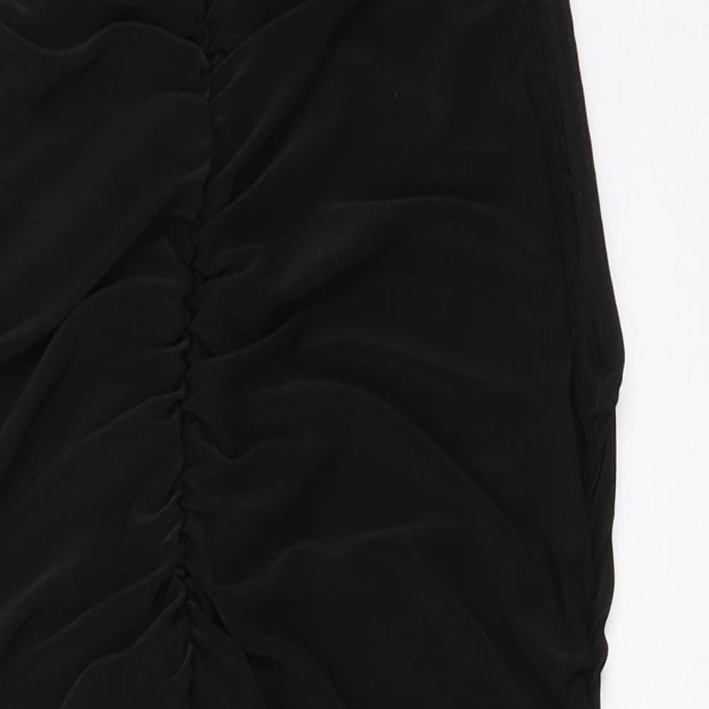PRETTYLITTLETHING Womens Black   Bodycon  Size 12  - ruched